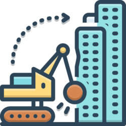 Demontaż linii wysokiego napięcia